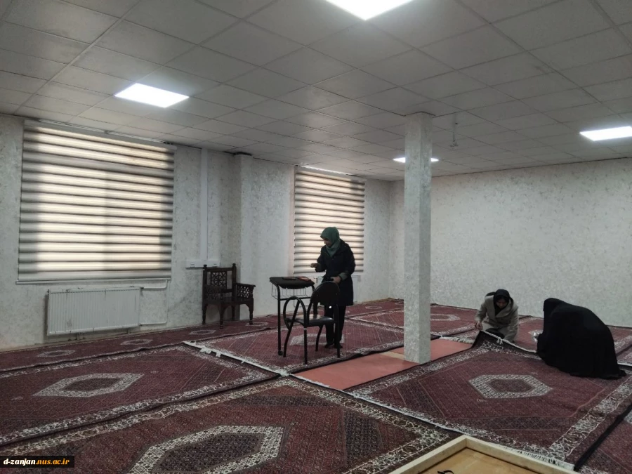 آماده سازی نماز خانه آموزشکده قائم جهت استقبال از ماه مبارک رمضان 2