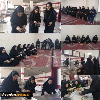 مراسم پر فیض قرائت زیارت عاشورا در دهه اول (آموزشکده قائم )